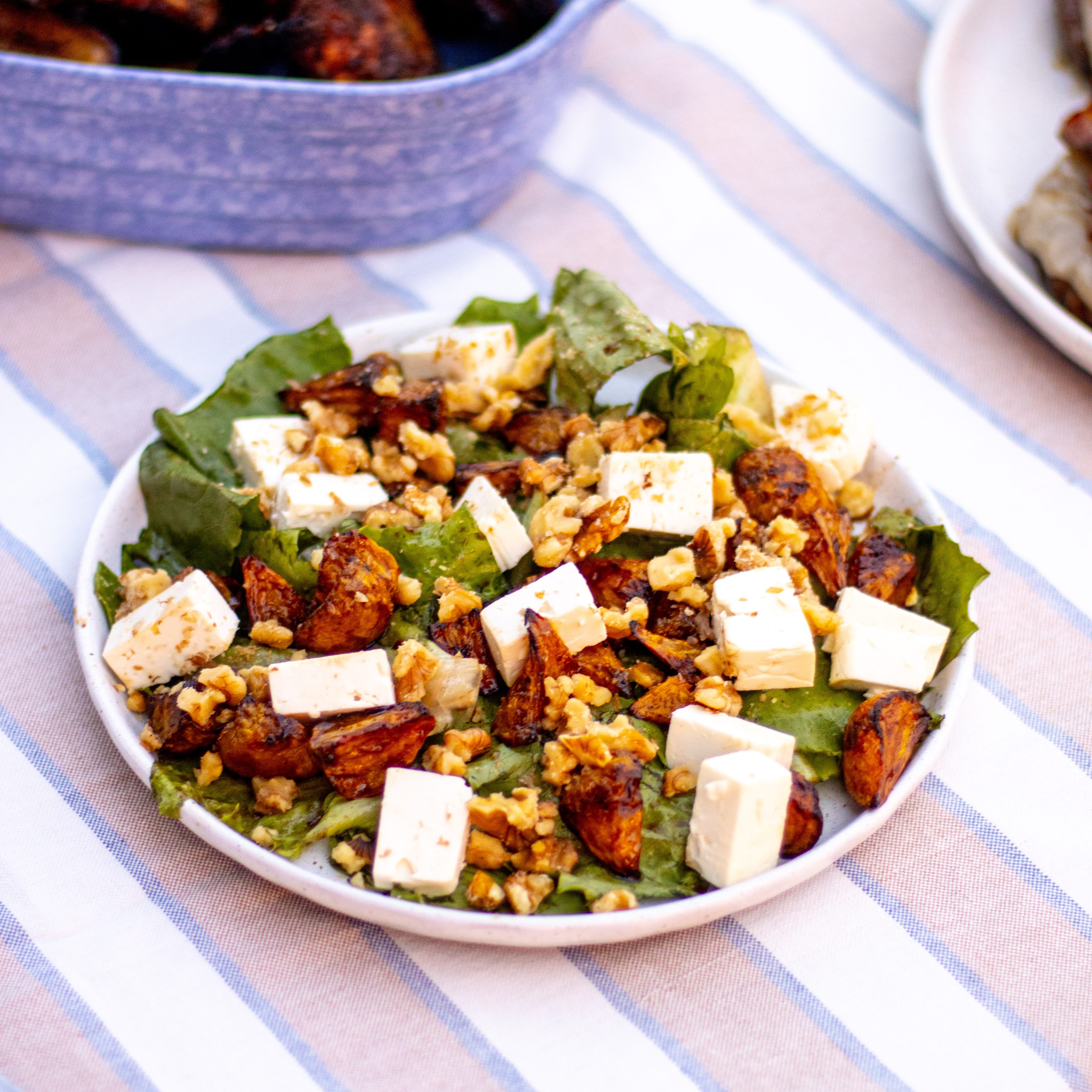 Roasted Beet Salad with Feta and Walnuts